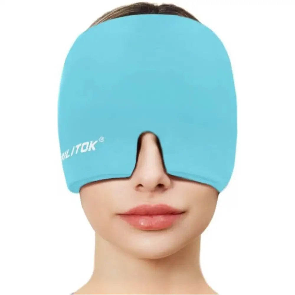 Migraine Headache Relief Cap, Gel lce Head Wrap for Tension and Stress Relief MLNshops]