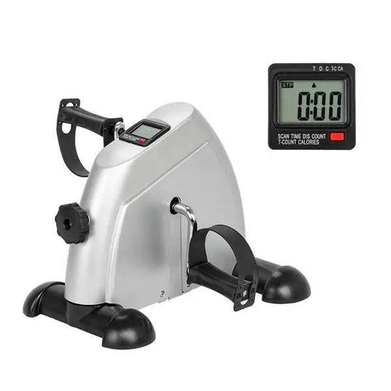 W002K Home Use Hands and Feet Trainer Mini Exercise Bike Silver Default Title