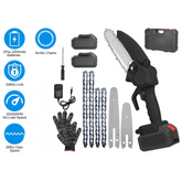 MLNshops Mini Handheld Chainsaw Rechargeable Kit Default Title