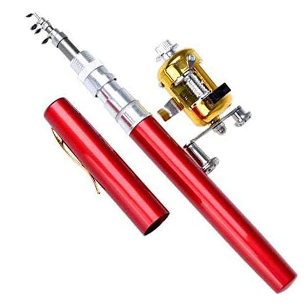 Mini Portable Pocket Pen Telescopic Fishing Rod Kit MLNshops]