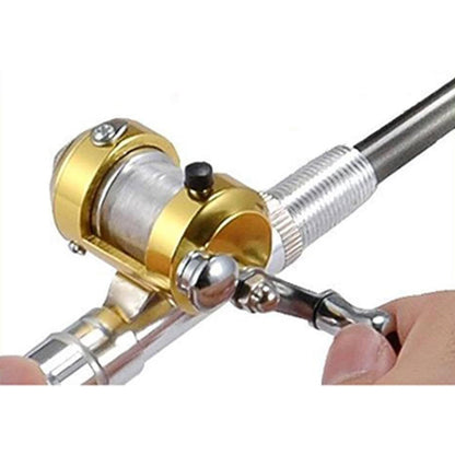 Mini Portable Pocket Pen Telescopic Fishing Rod Kit MLNshops]