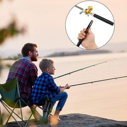 Mini Portable Pocket Pen Telescopic Fishing Rod Kit MLNshops]