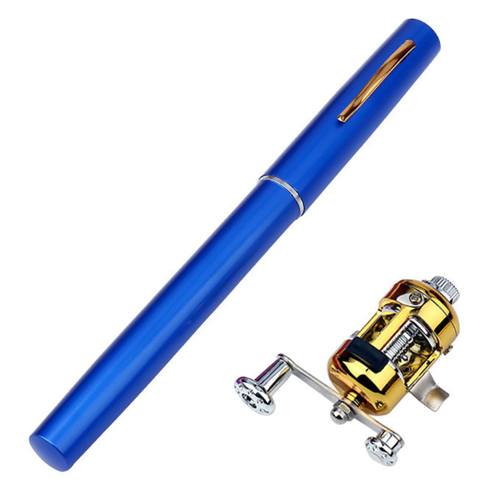 Mini Portable Pocket Pen Telescopic Fishing Rod Kit MLNshops]