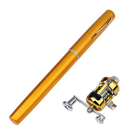 Mini Portable Pocket Pen Telescopic Fishing Rod Kit MLNshops]