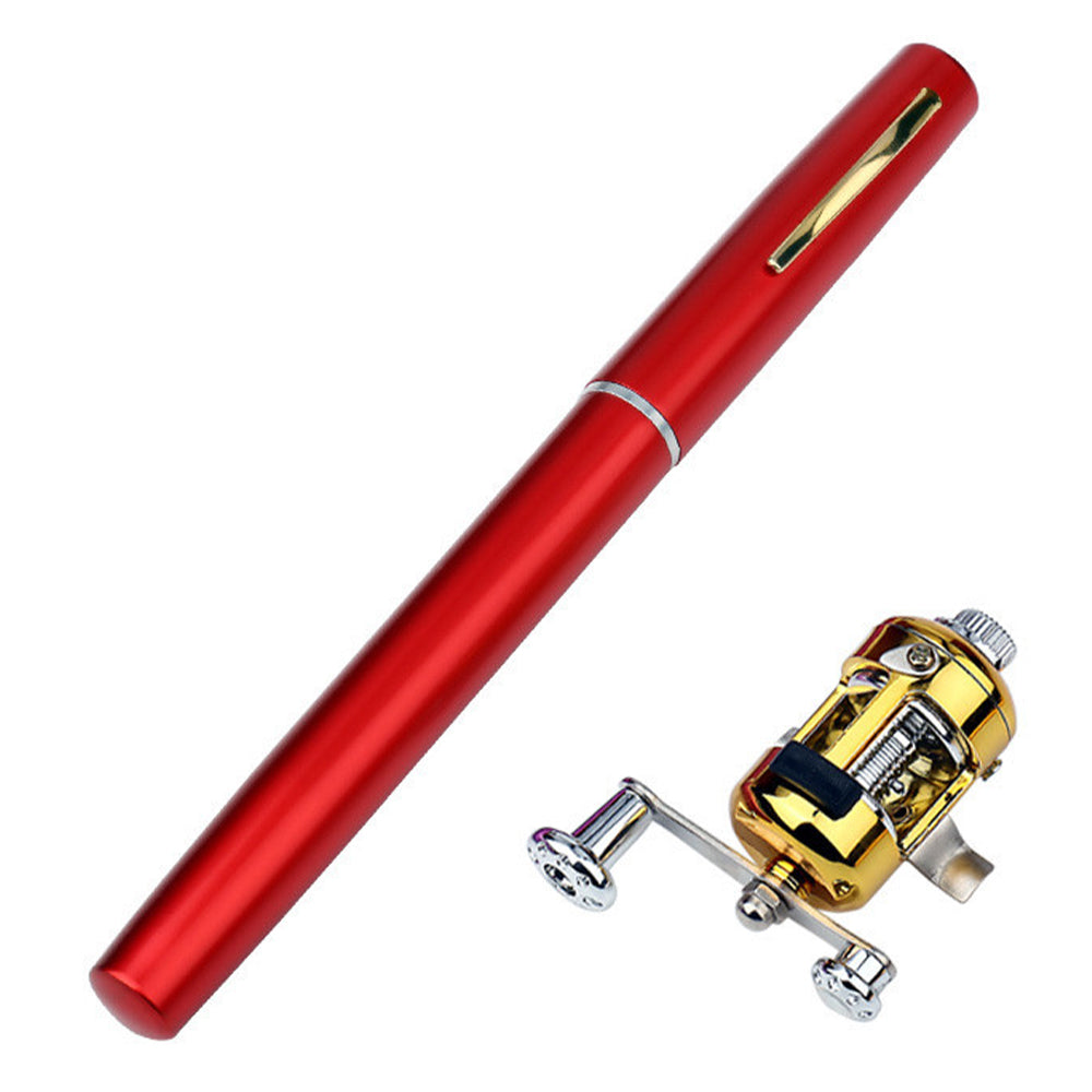 Mini Portable Pocket Pen Telescopic Fishing Rod Kit MLNshops]