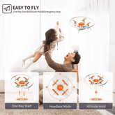MLNshops mini RC Drone for Kids - Easy Control & Fun