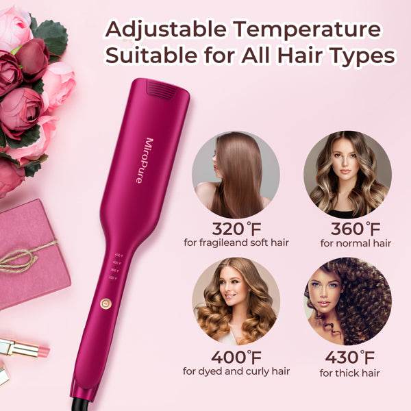 mlnshops 2 Barrel Curling Iron for Waves - Hair Crimper
