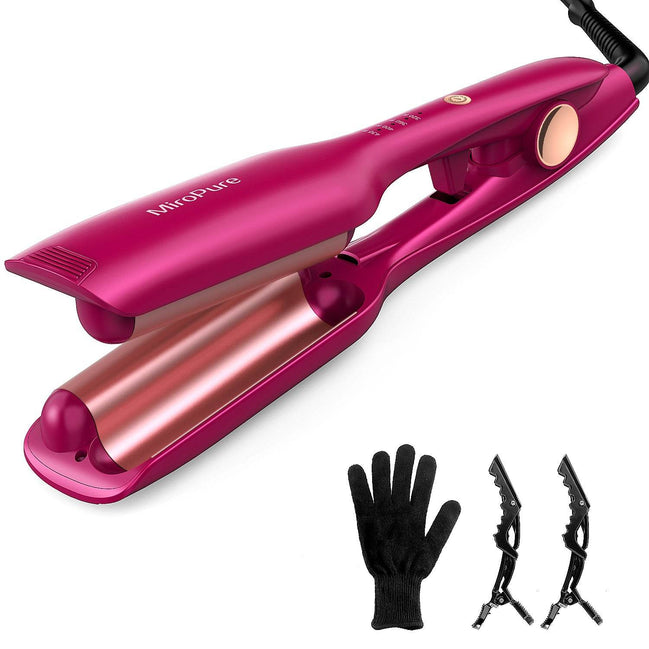 mlnshops 2 Barrel Curling Iron for Waves - Hair Crimper Default Title