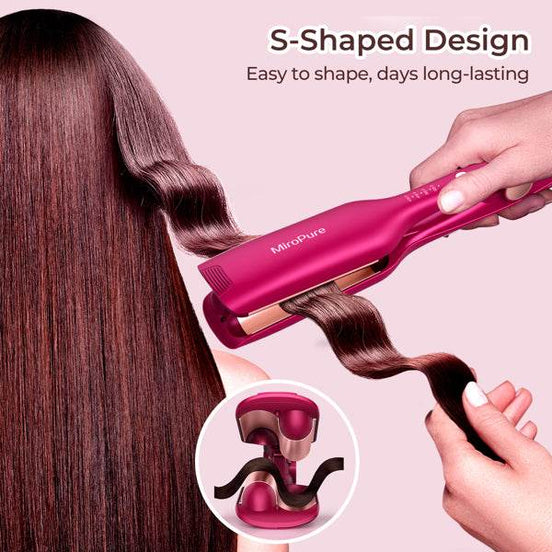 mlnshops 2 Barrel Curling Iron for Waves - Hair Crimper