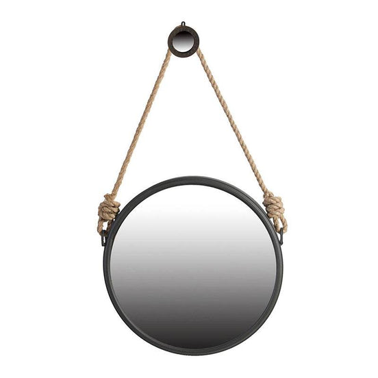 MLNshops Circle Mirror with Rope Strap for Bathroom Default