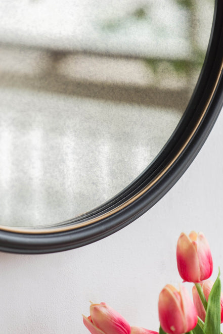 MLNshops Circle Mirror with Rope Strap for Bathroom