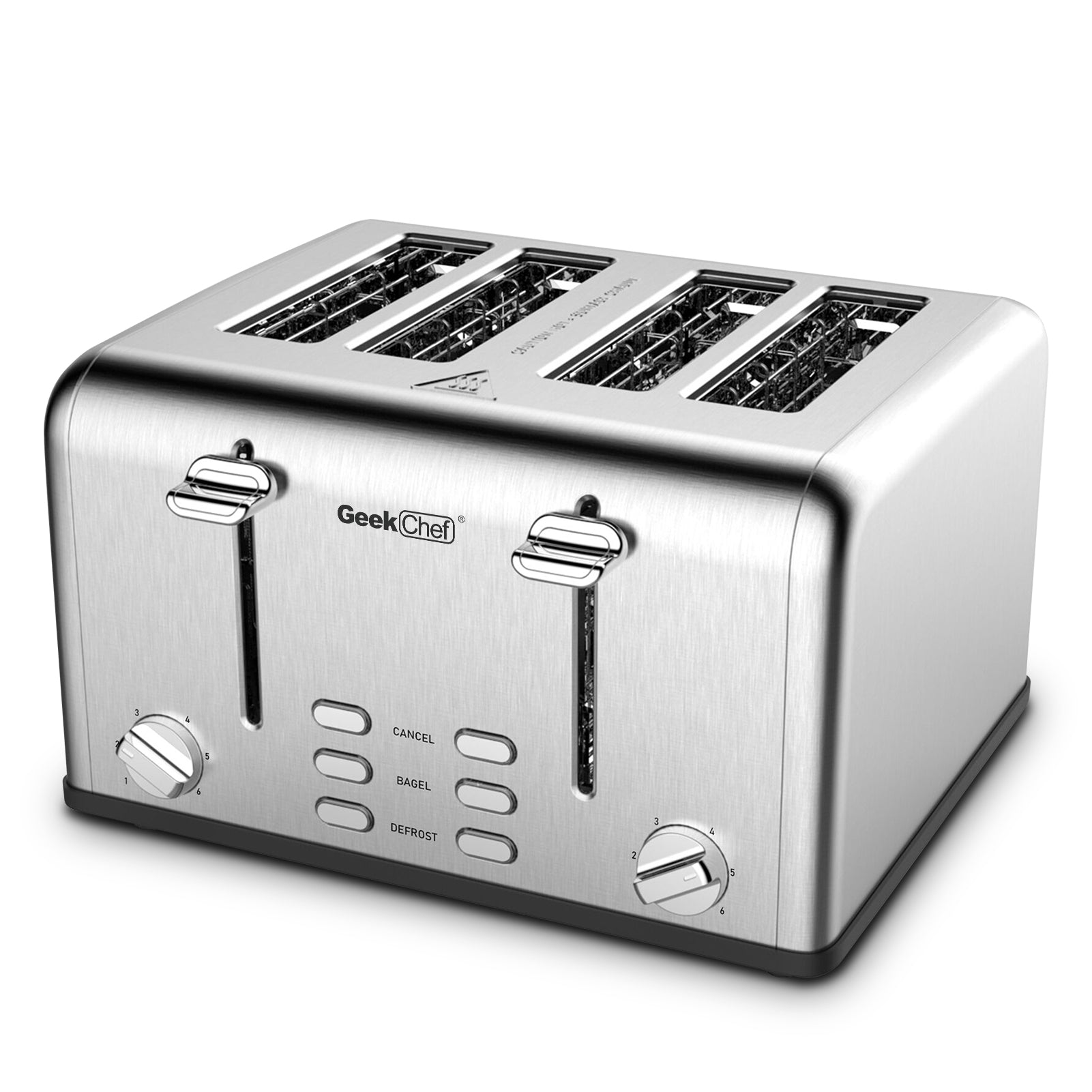 MLNshops Toaster 4 Slice, Geek Chef Stainless Steel Extra-Wide Slot Toaster MLNshops]