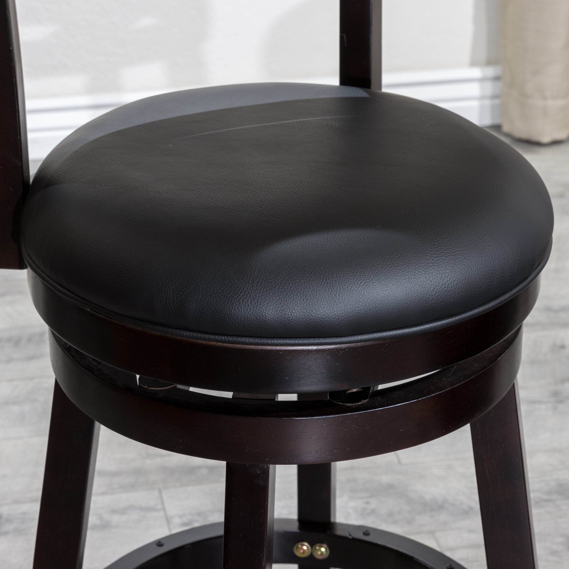 MLNshops Modern Bar Stool with Backrest and Swivel Seat