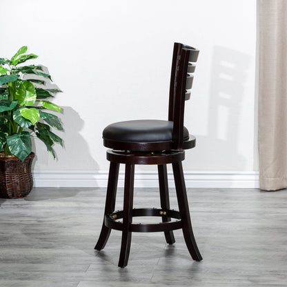 MLNshops Modern Bar Stool with Backrest and Swivel Seat