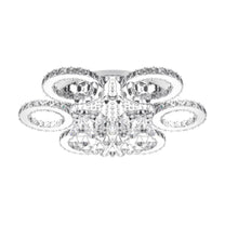 MLNshops Modern Crystal Ceiling Light - 90W 6 Rings Design Default Title