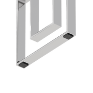 MLNshops Modern Glass Console Table with Chrome Frame