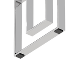 MLNshops Modern Glass Console Table with Chrome Frame