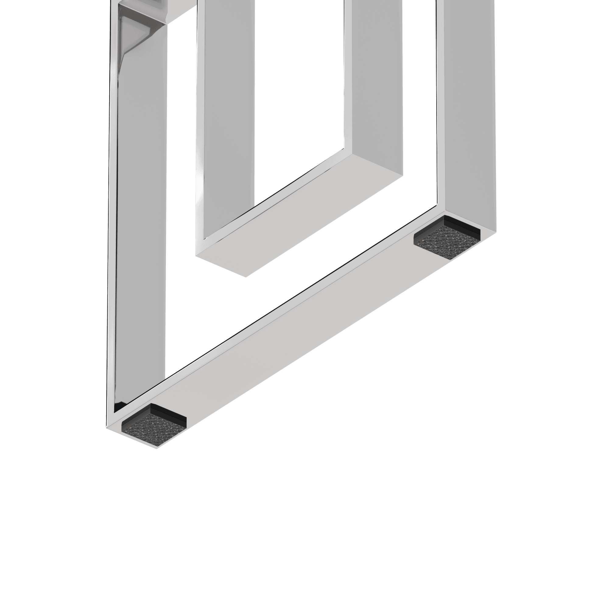 MLNshops Modern Glass Console Table with Chrome Frame