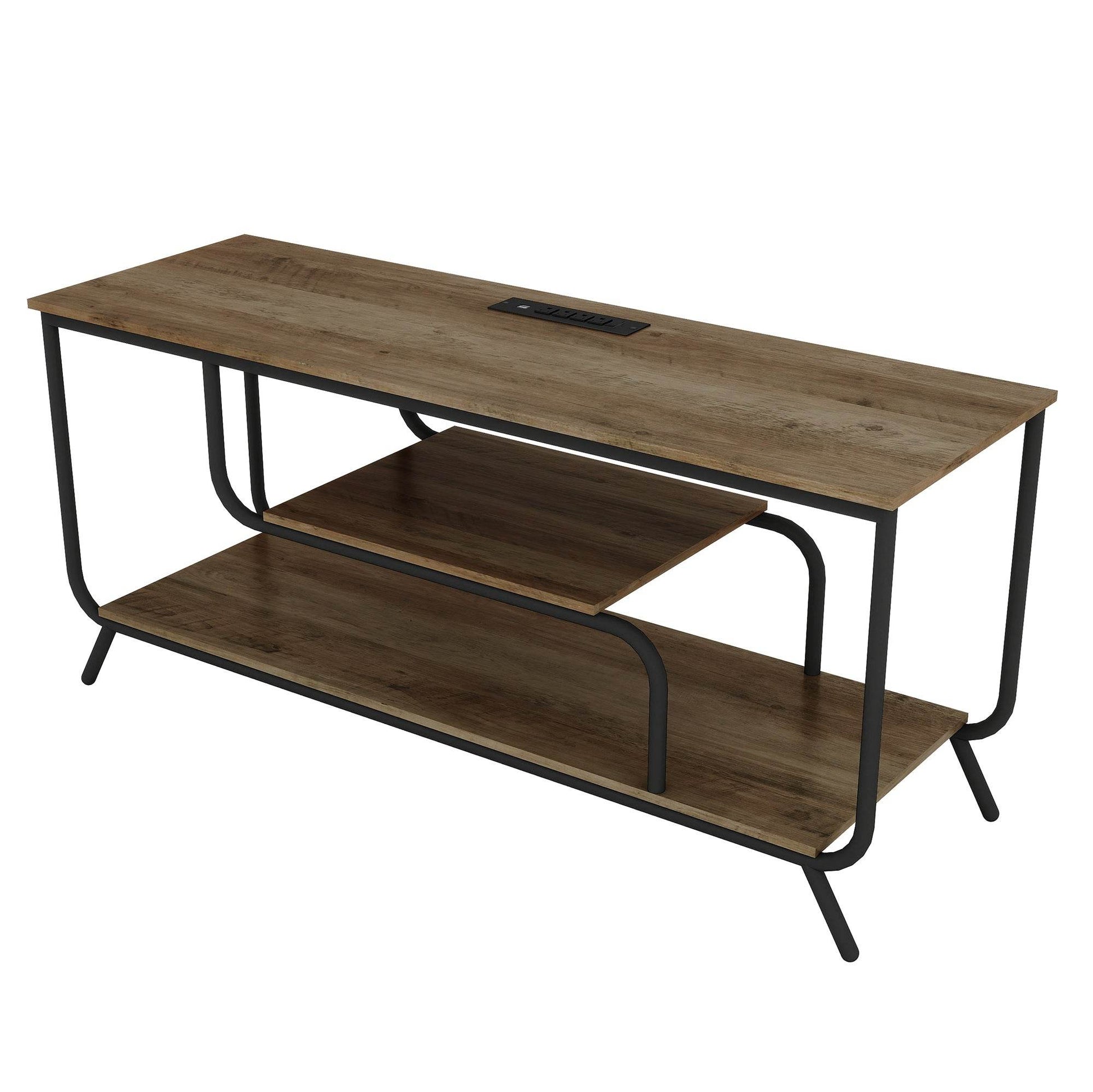 MLNshops light grey TV console for 55 inch TV LED Light