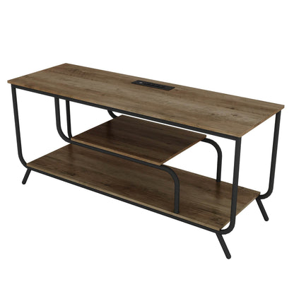 MLNshops light grey TV console for 55 inch TV LED Light