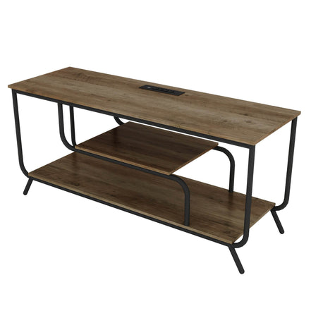 MLNshops light grey TV console for 55 inch TV LED Light