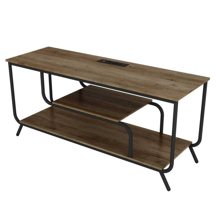 MLNshops light grey TV console for 55 inch TV LED Light