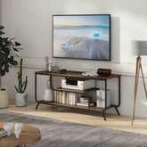 MLNshops light grey TV console for 55 inch TV LED Light
