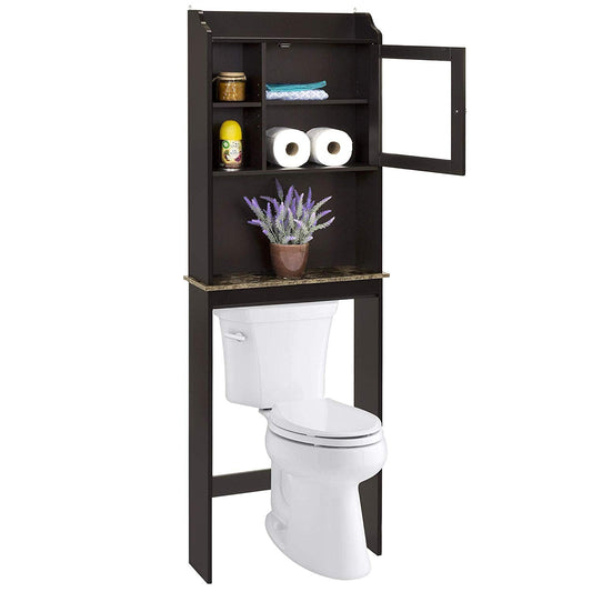 Modern Over The Toilet Space Saver Organization Wood Storage Cabinet for Home, Bathroom MLNshops]