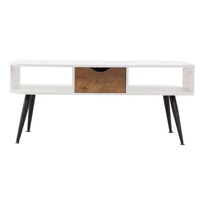 mlnshops Modern Sofa Table for Small Spaces - White Coffee Table