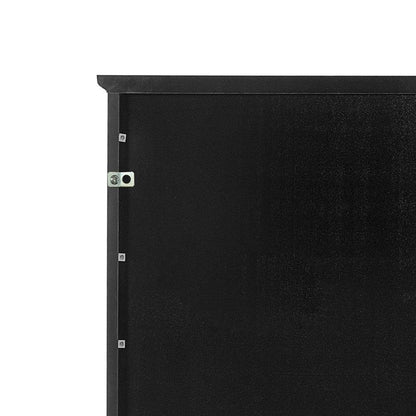 MLNshops 72 inch bathroom cabinet MDF steel Black 4-Drawer