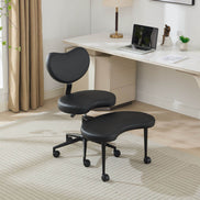 MLNshops cross legged desk chair with wheels - Ergonomic Default