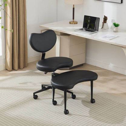 MLNshops cross legged desk chair with wheels - Ergonomic Default