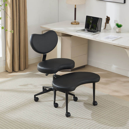 MLNshops cross legged desk chair with wheels - Ergonomic Default