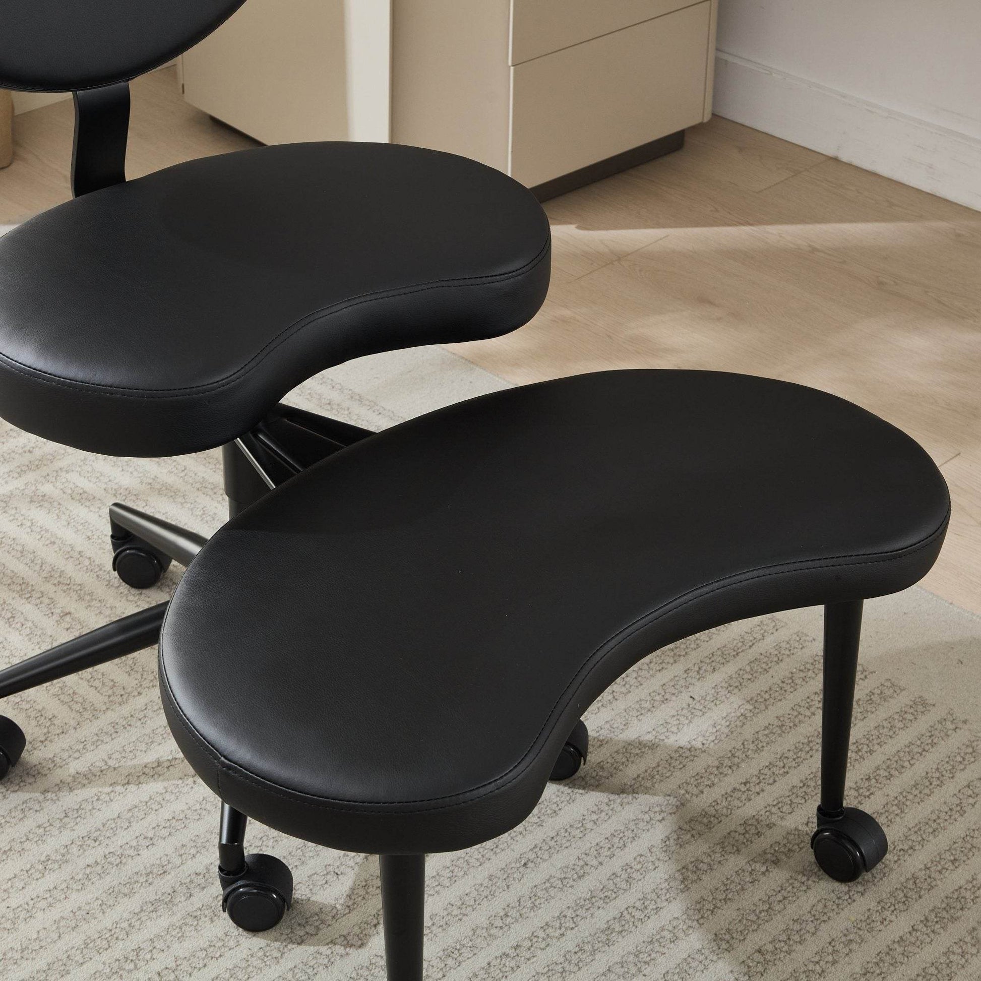 MLNshops cross legged desk chair with wheels - Ergonomic