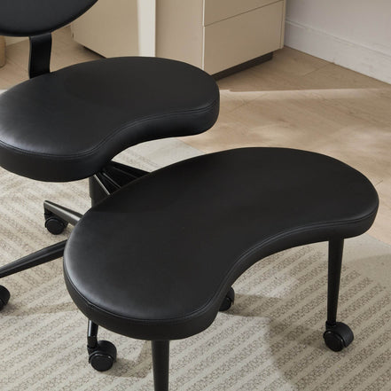 MLNshops cross legged desk chair with wheels - Ergonomic