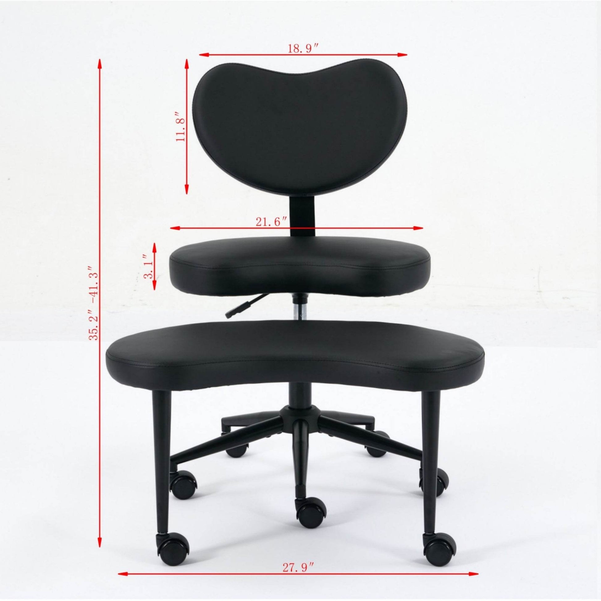 MLNshops cross legged desk chair with wheels - Ergonomic