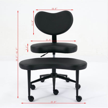 MLNshops cross legged desk chair with wheels - Ergonomic