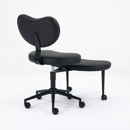 MLNshops cross legged desk chair with wheels - Ergonomic