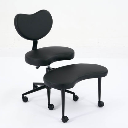 MLNshops cross legged desk chair with wheels - Ergonomic