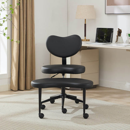 MLNshops cross legged desk chair with wheels - Ergonomic