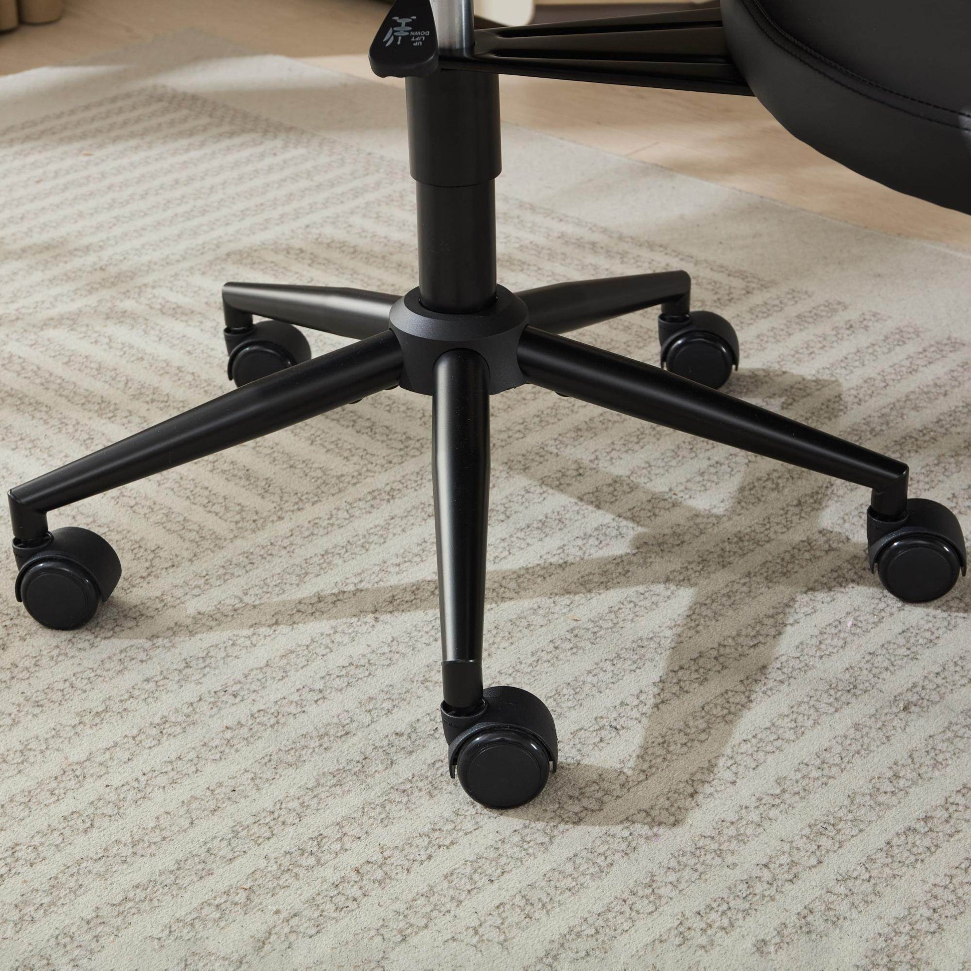 MLNshops cross legged desk chair with wheels - Ergonomic