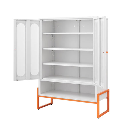 MLNshops modern minimalist shoe cabinet - Ventilated White