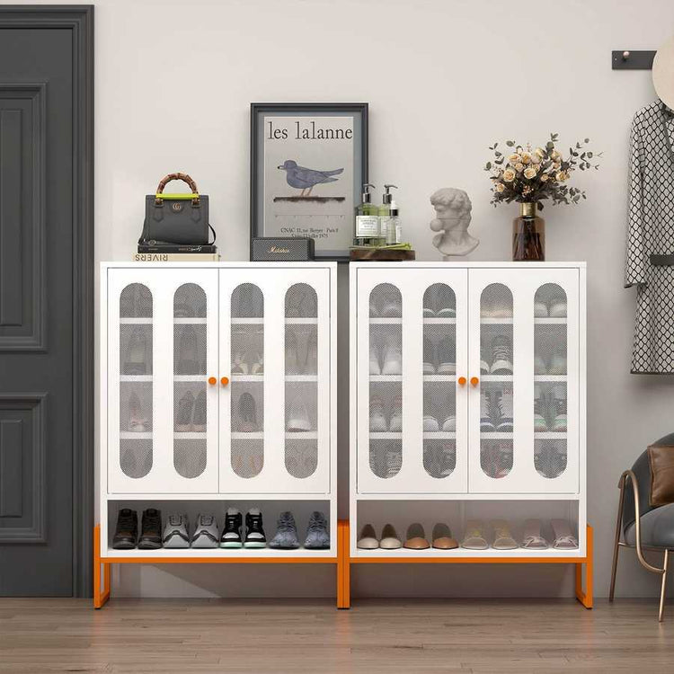 MLNshops modern minimalist shoe cabinet - Ventilated White