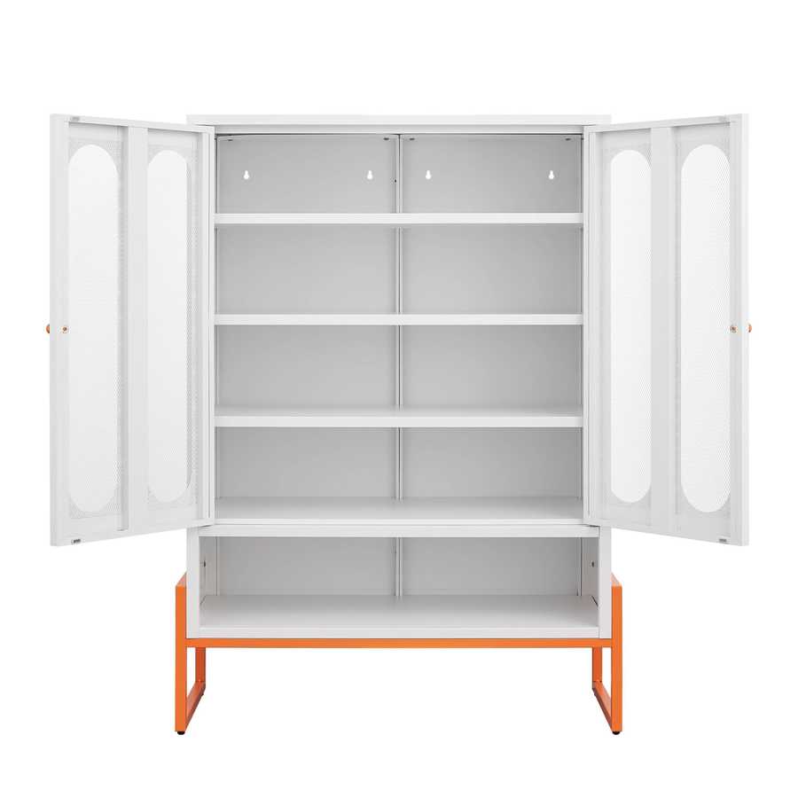 MLNshops modern minimalist shoe cabinet - Ventilated White