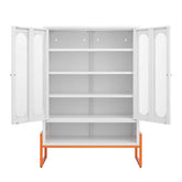 MLNshops modern minimalist shoe cabinet - Ventilated White