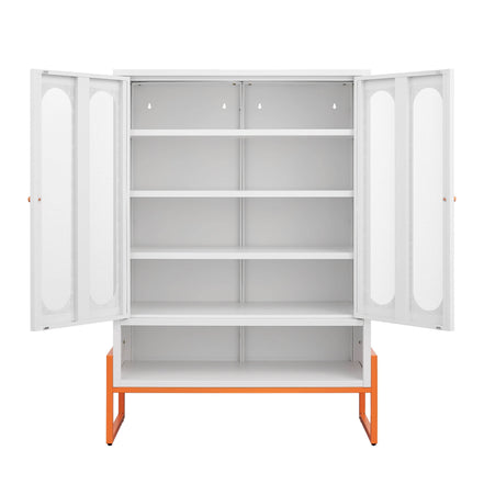 MLNshops modern minimalist shoe cabinet - Ventilated White
