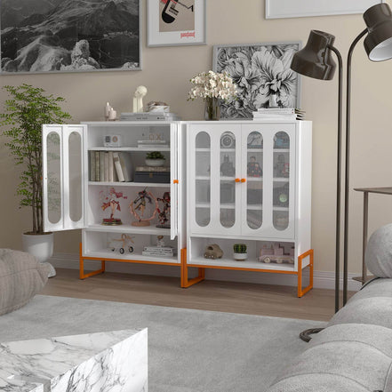 MLNshops modern minimalist shoe cabinet - Ventilated White