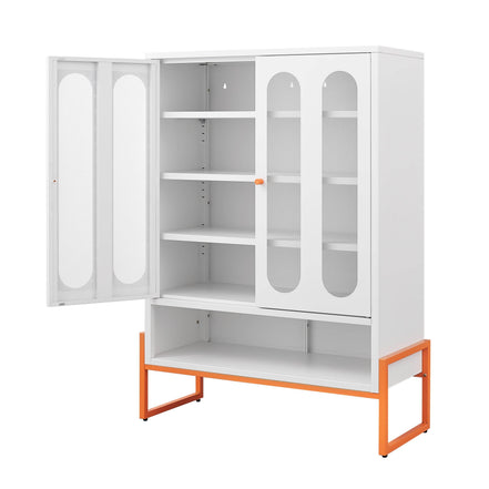 MLNshops modern minimalist shoe cabinet - Ventilated White
