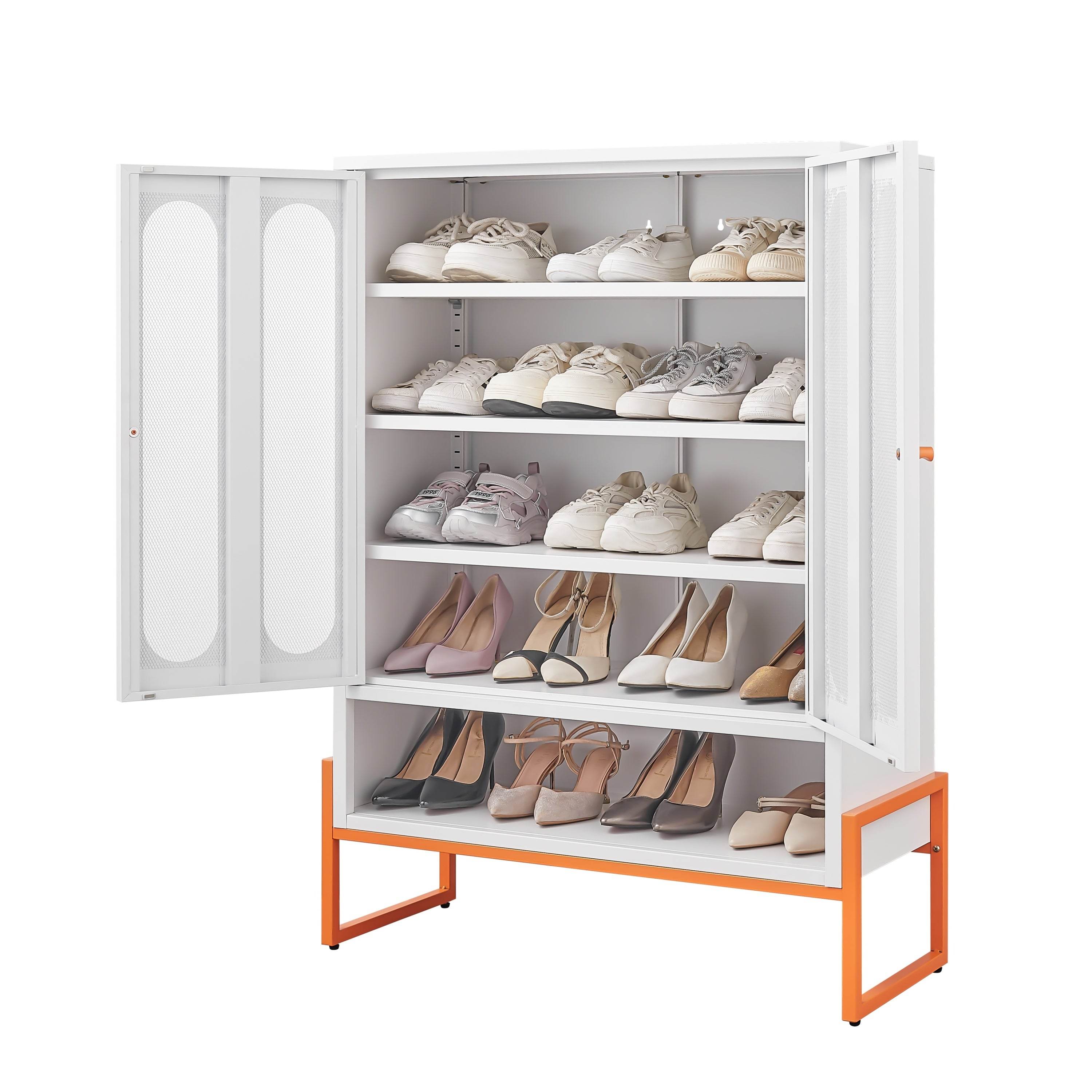 MLNshops modern minimalist shoe cabinet - Ventilated White
