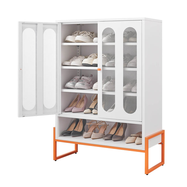 MLNshops modern minimalist shoe cabinet - Ventilated White Default